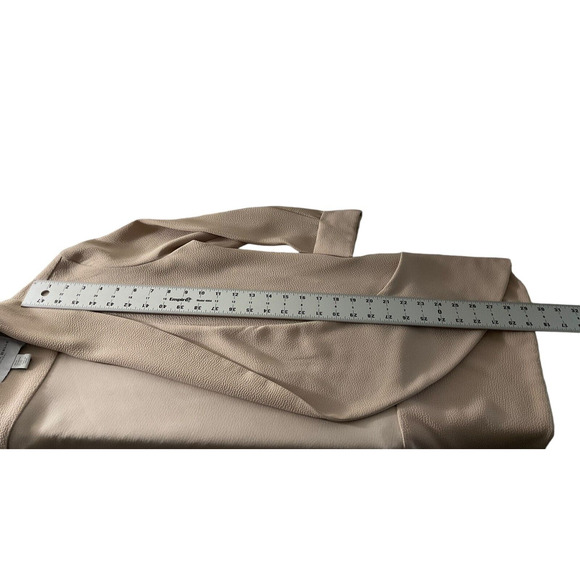 Carolina Belle Women's Tan Beige Extra Small XS Blazer Open Front Draped Lapel - Picture 5 of 8